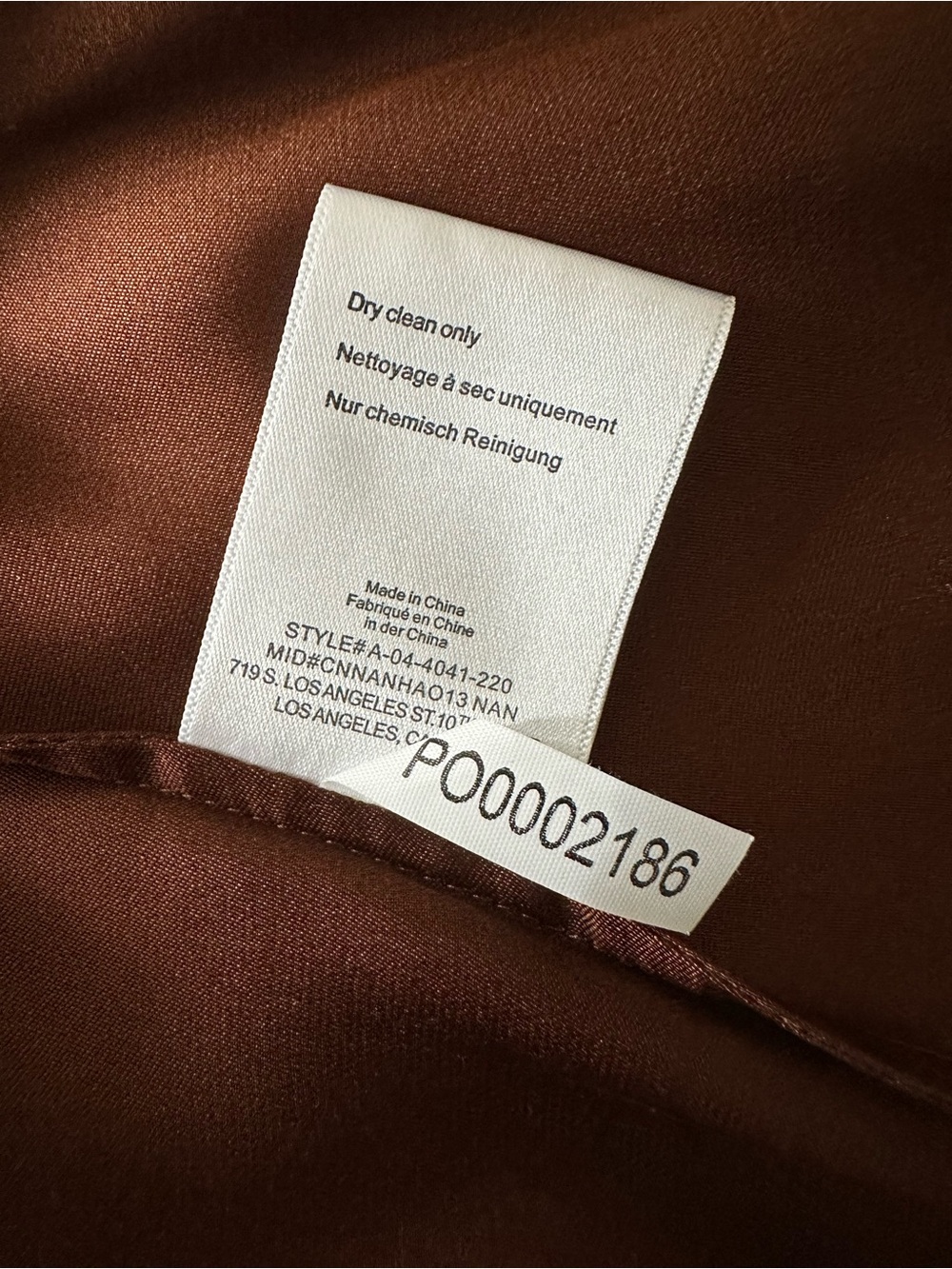 Anine Bing Dolly Slip Skirt Midi Brown - Picture 7 of 8